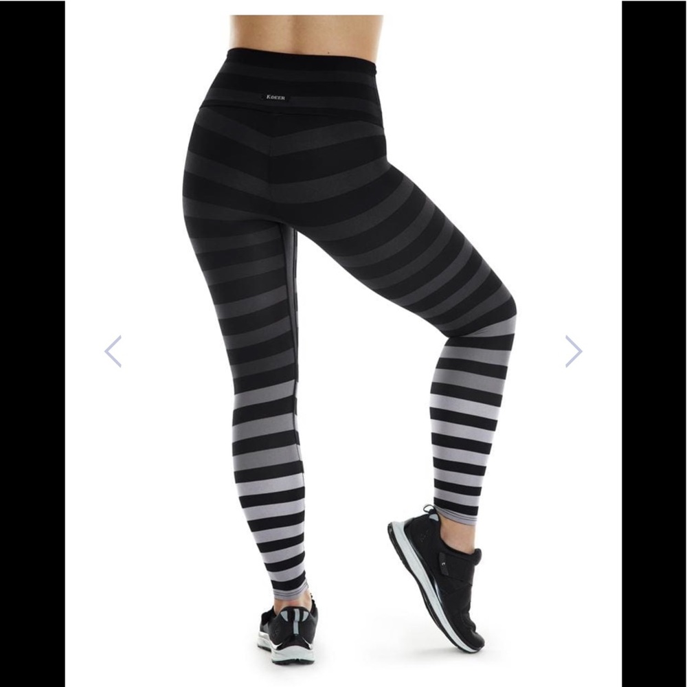 K-Deer 7/8 Jody striped Leggings